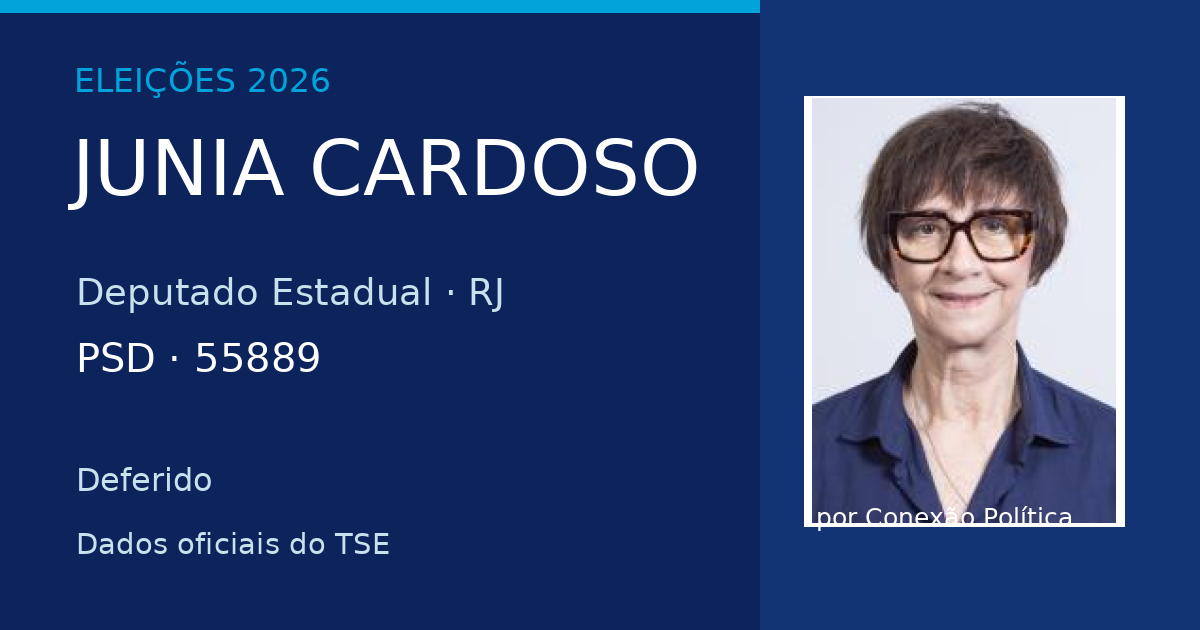 Junia Cardoso | Candidata a Deputado Estadual em Rio de Janeiro nas ...
