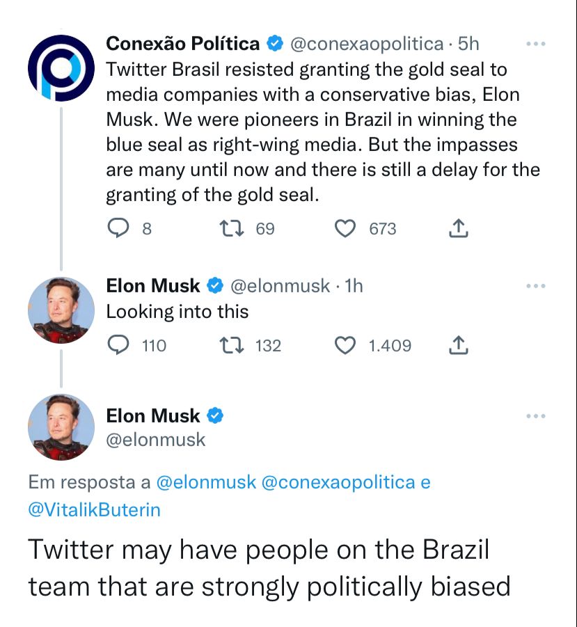 No Twitter, Elon Musk responde a questionamentos do Conexão Política 1