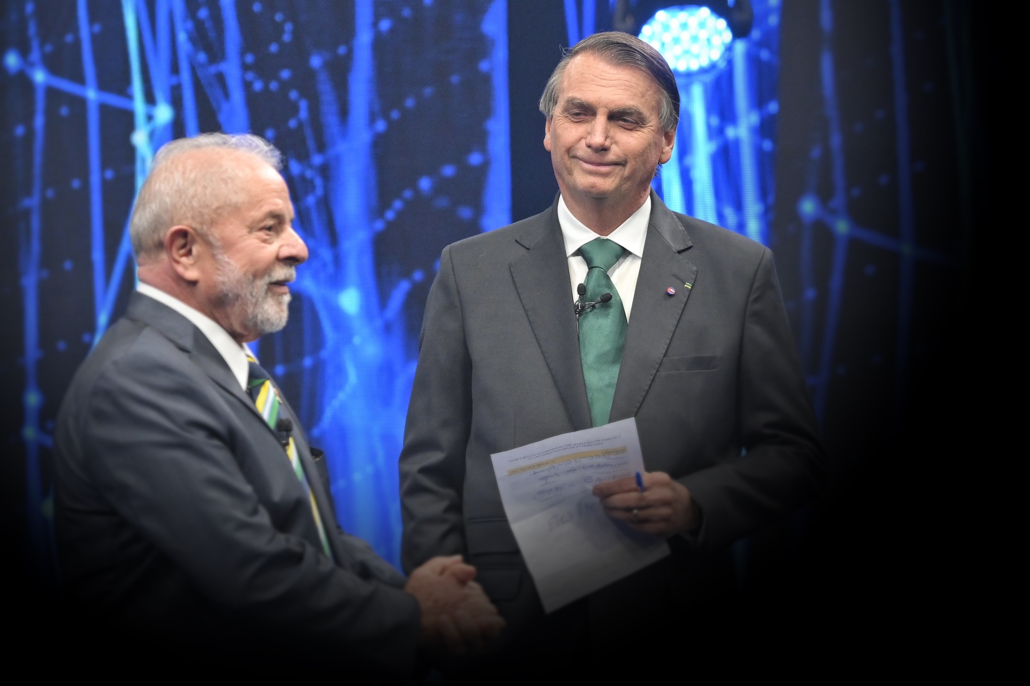 Jair Bolsonaro e Lula no debate da Band