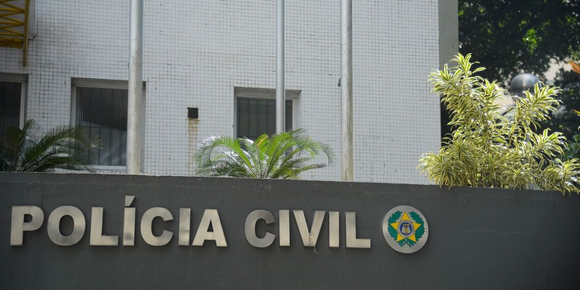 Fachada da Secretaria de Estado da Polícia Civil, no centro do Rio de Janeiro