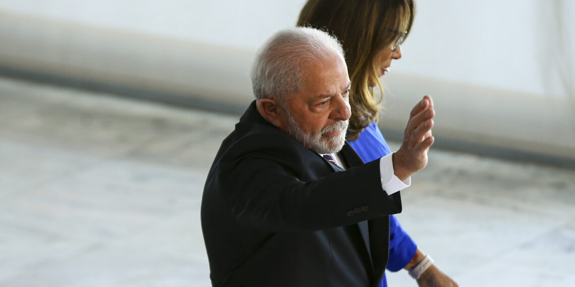 Lula e Janja no Palácio do Planalto