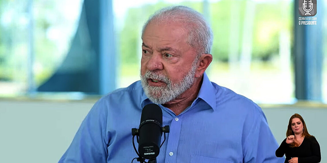 Brasília (DF), 27.06.2023 - Presidente Lula é entrevistado por Marcos Uchoa no programa Conversa com o Presidente, no Palácio do Alvorada.