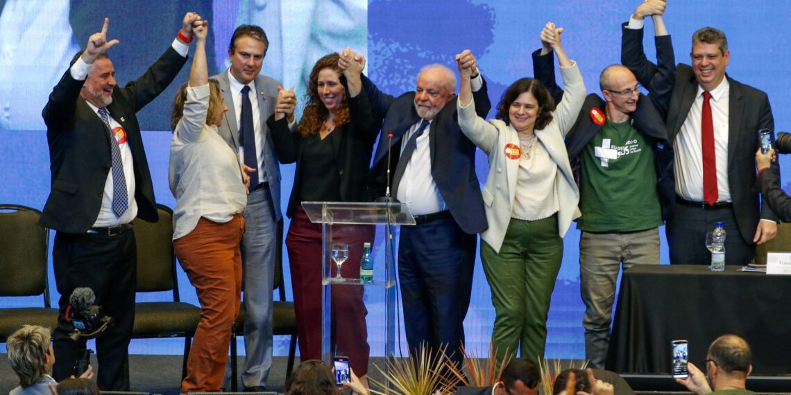 Brasília, 05/07/2023 O  presidente Luiz Inácio Lula da Silva, acompanhado da primeira-dama, janja Lula da Silva, da ministra da Saúde, Nísia Trindade e de outras autoridades, participa da 17ª Conferência Nacional de Saúde. Foto: Fabio Fábio Rodrigues Pozzebom/ Agência Brasil