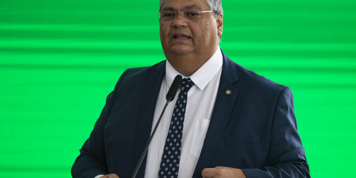 Brasília (DF), 21/07/2023 - O ministro da Justiça, Flávio Dino, durante lançamento do Programa de Ação na Segurança (PAS), no Palácio do Planalto. Foto: Marcelo Camargo/Agência Brasil
