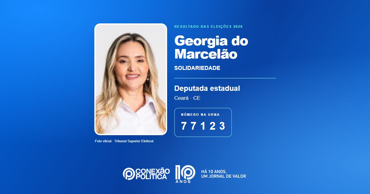 Foto oficial de Deputado Estadual — Eleições 2026: Georgia do Marcelão, do SOLIDARIEDADE, é eleita deputada estadual no CE com 38.288 votos