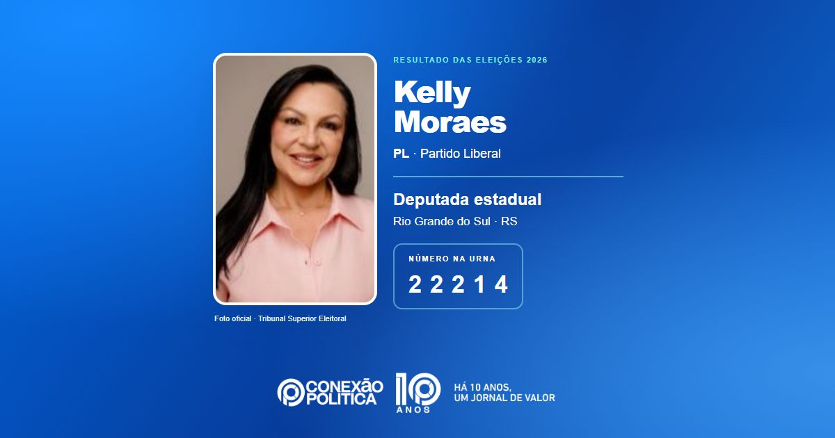 Foto oficial de Deputado Estadual — Eleições 2026: Kelly Moraes, do PL, é eleita deputada estadual no RS com 56.436 votos