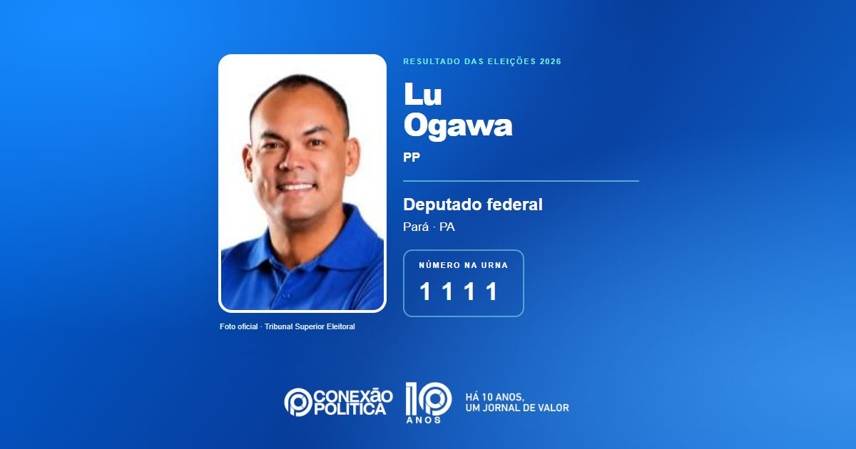 Foto oficial de Deputado Federal — Eleições 2026: Lu Ogawa, do PP, é eleito deputado federal no PA com 136.774 votos