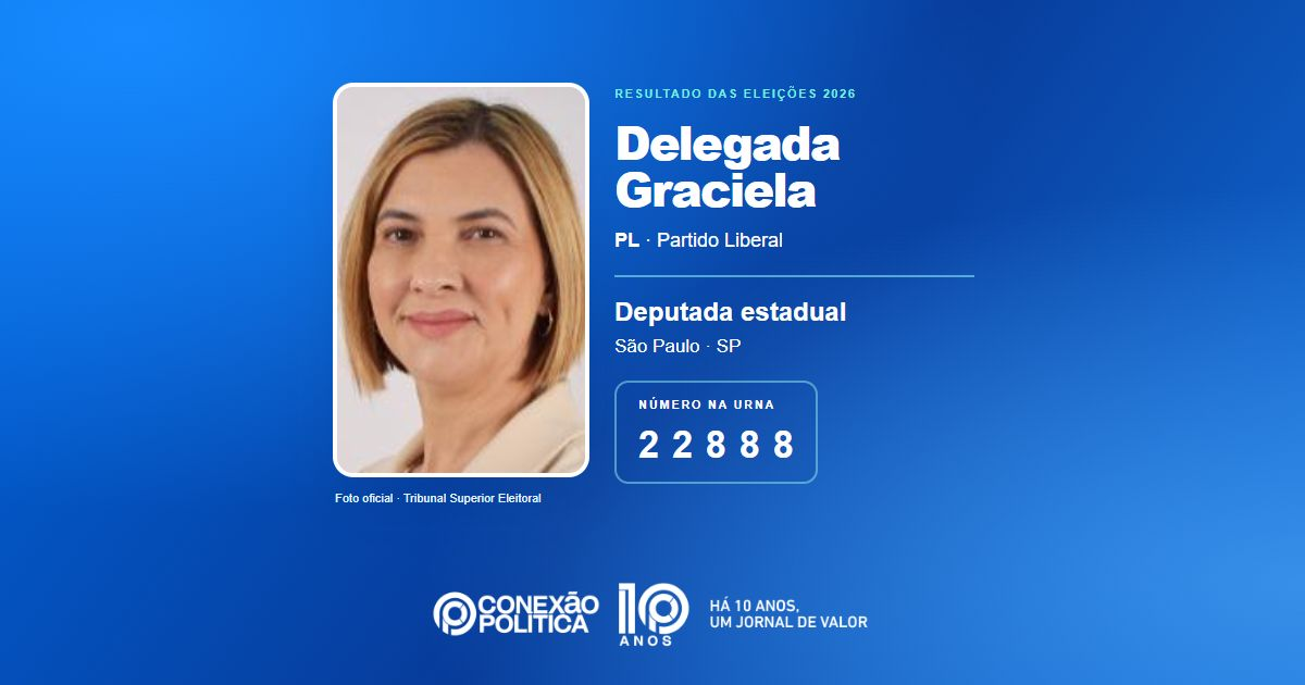 Foto oficial de Deputado Estadual — Eleições 2026: Delegada Graciela, do PL, é eleita deputada estadual em SP com 125.624 votos