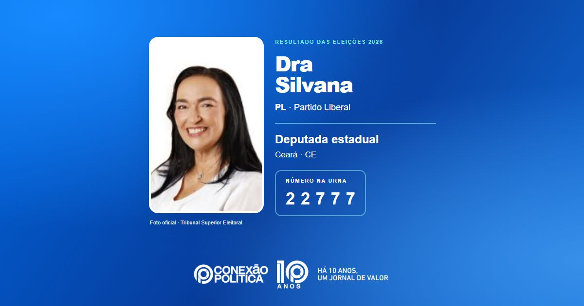 Foto oficial de Deputado Estadual — Eleições 2026: Dra Silvana, do PL, é eleita deputada estadual no CE com 66.473 votos