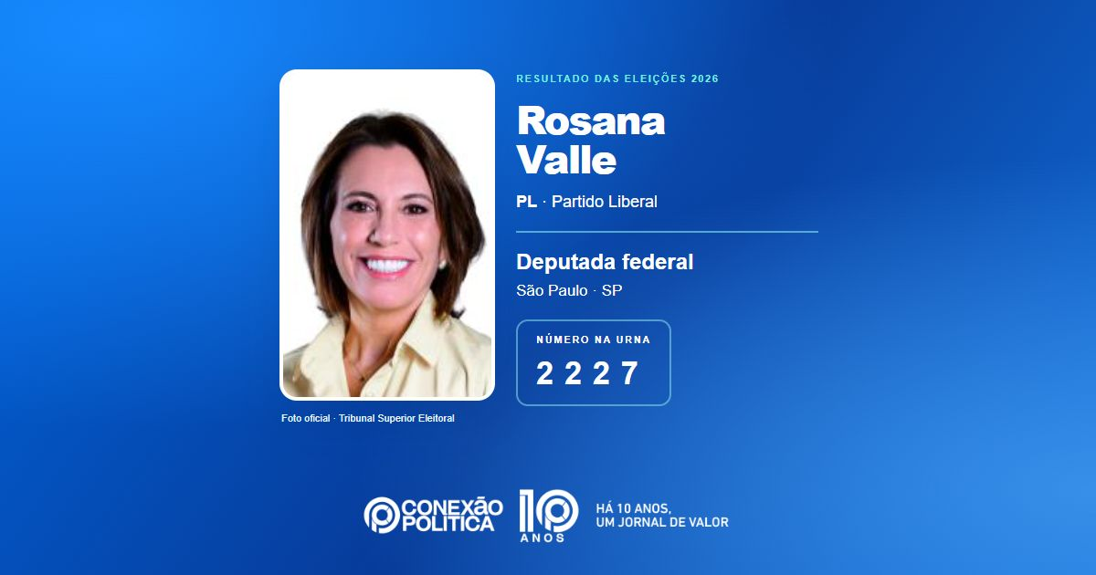Foto oficial de Deputado Federal — Eleições 2026: Rosana Valle, do PL, é eleita deputada federal em SP com 213.752 votos