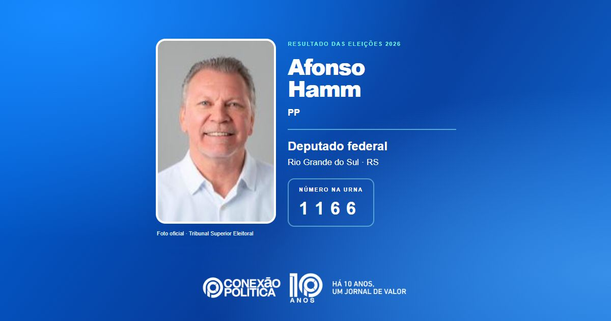 Foto oficial de Deputado Federal — Eleições 2026: Afonso Hamm, do PP, é eleito deputado federal no RS com 152.762 votos