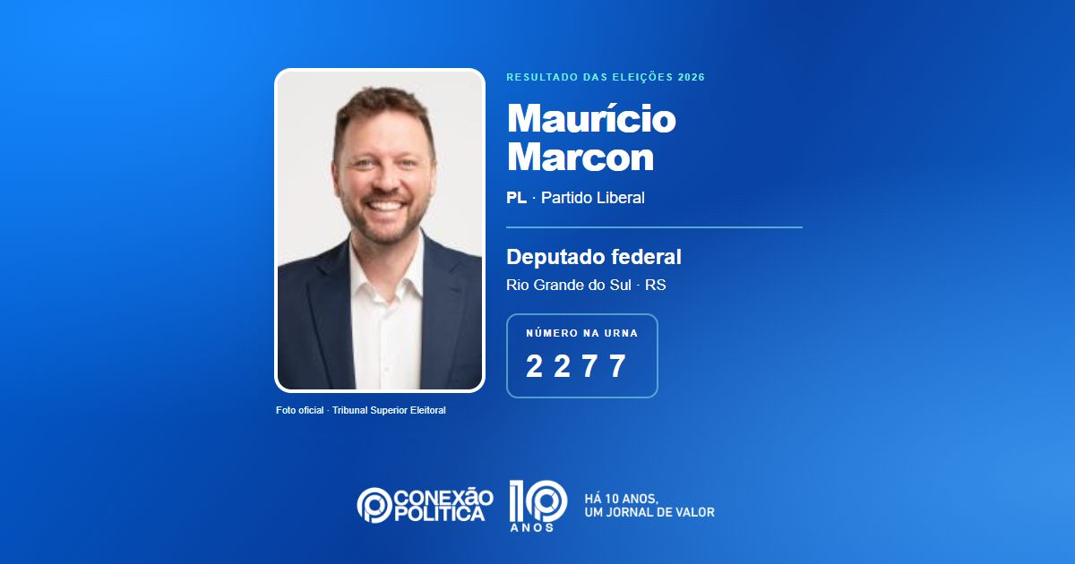 Foto oficial de Deputado Federal — Eleições 2026: Maurício Marcon, do PL, é eleito deputado federal no RS com 379.834 votos