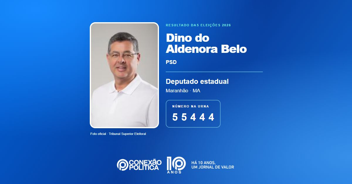 Foto oficial de Deputado Estadual — Eleições 2026: Dino do Aldenora Belo, do PSD, é eleito deputado estadual no MA com 33.664 votos