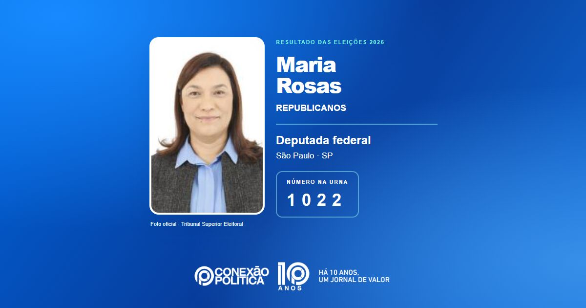 Foto oficial de Deputado Federal — Eleições 2026: Maria Rosas, do REPUBLICANOS, é eleita deputada federal em SP com 91.690 votos