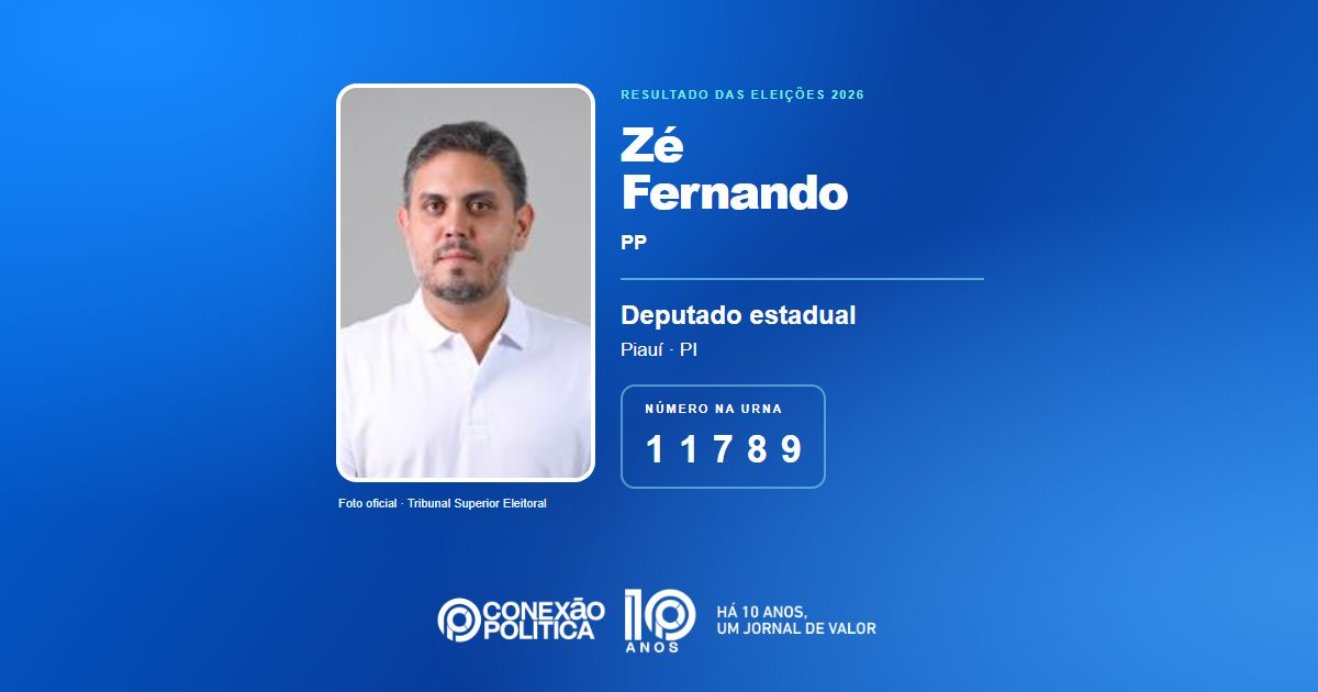 Foto oficial de Deputado Estadual — Eleições 2026: Zé Fernando, do PP, é eleito deputado estadual no PI com 30.578 votos