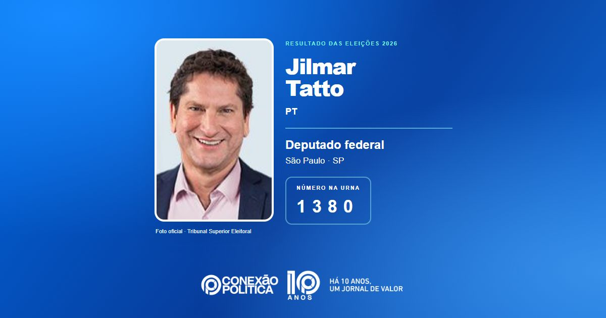 Foto oficial de Deputado Federal — Eleições 2026: Jilmar Tatto, do PT, é eleito deputado federal em SP com 152.984 votos