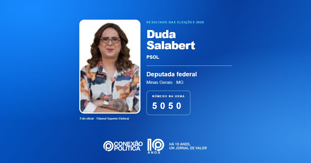Foto oficial de Deputado Federal — Eleições 2026: Duda Salabert, do PSOL, é eleita deputada federal em MG com 229.535 votos