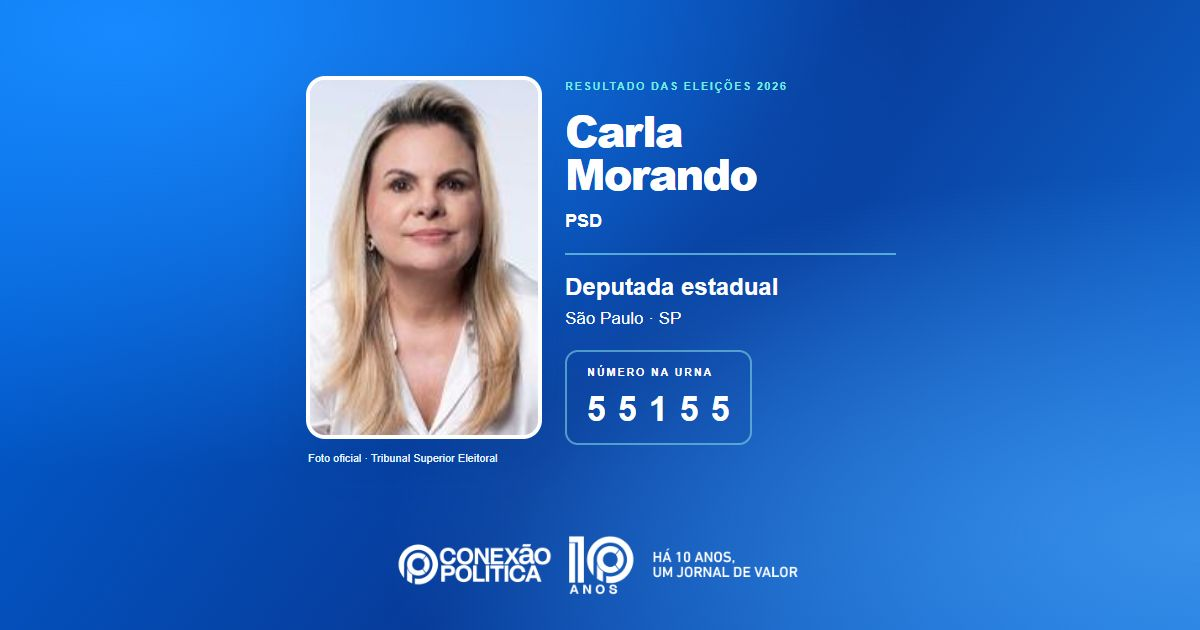 Foto oficial de Deputado Estadual — Eleições 2026: Carla Morando, do PSD, é eleita deputada estadual em SP com 94.596 votos