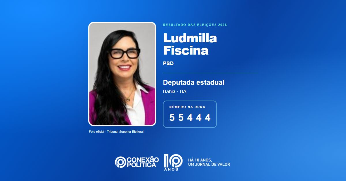 Foto oficial de Deputado Estadual — Eleições 2026: Ludmilla Fiscina, do PSD, é eleita deputada estadual na BA com 64.147 votos