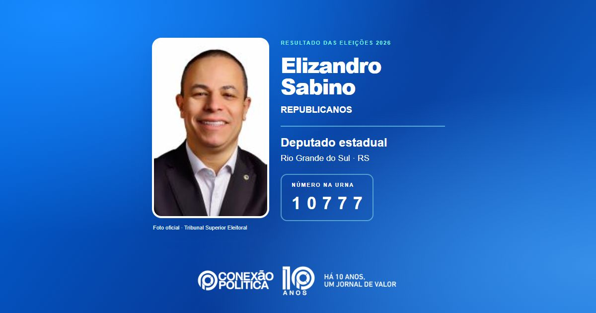 Foto oficial de Deputado Estadual — Eleições 2026: Elizandro Sabino, do REPUBLICANOS, é eleito deputado estadual no RS com 35.727 votos