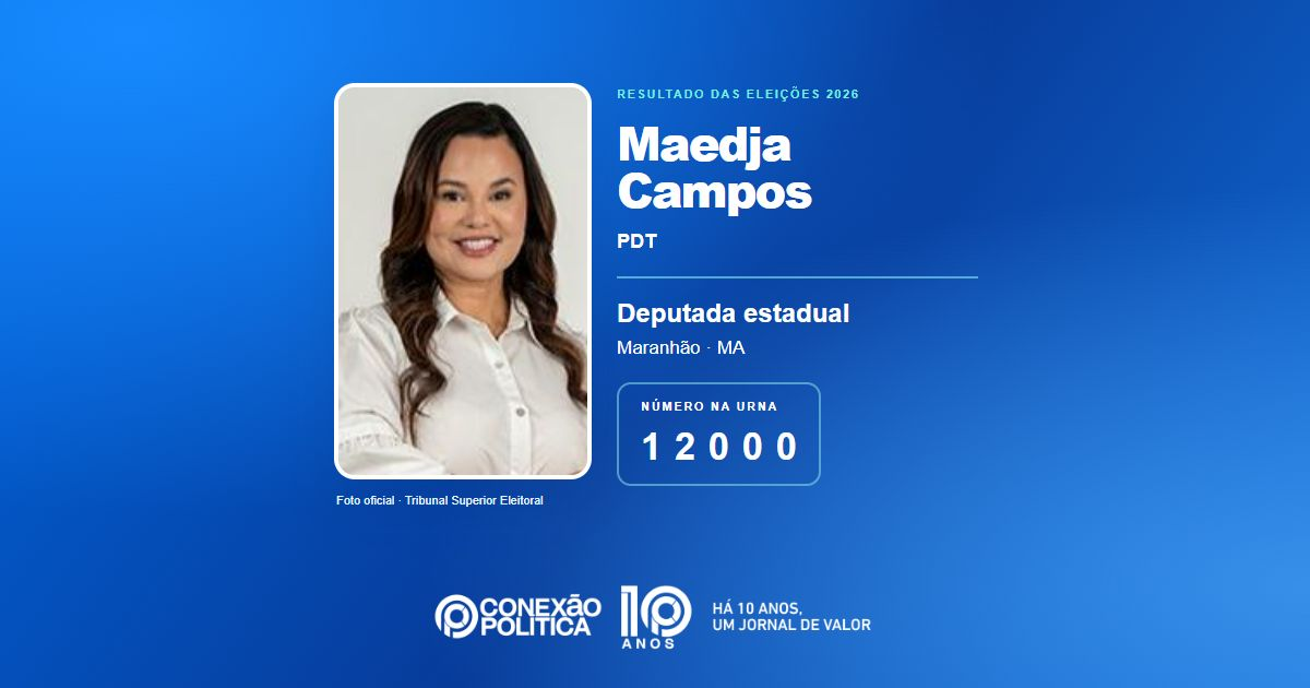 Foto oficial de Deputado Estadual — Eleições 2026: Maedja Campos, do PDT, é eleita deputada estadual no MA com 102.694 votos