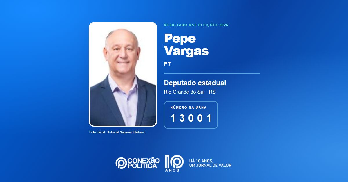 Foto oficial de Deputado Estadual — Eleições 2026: Pepe Vargas, do PT, é eleito deputado estadual no RS com 58.532 votos