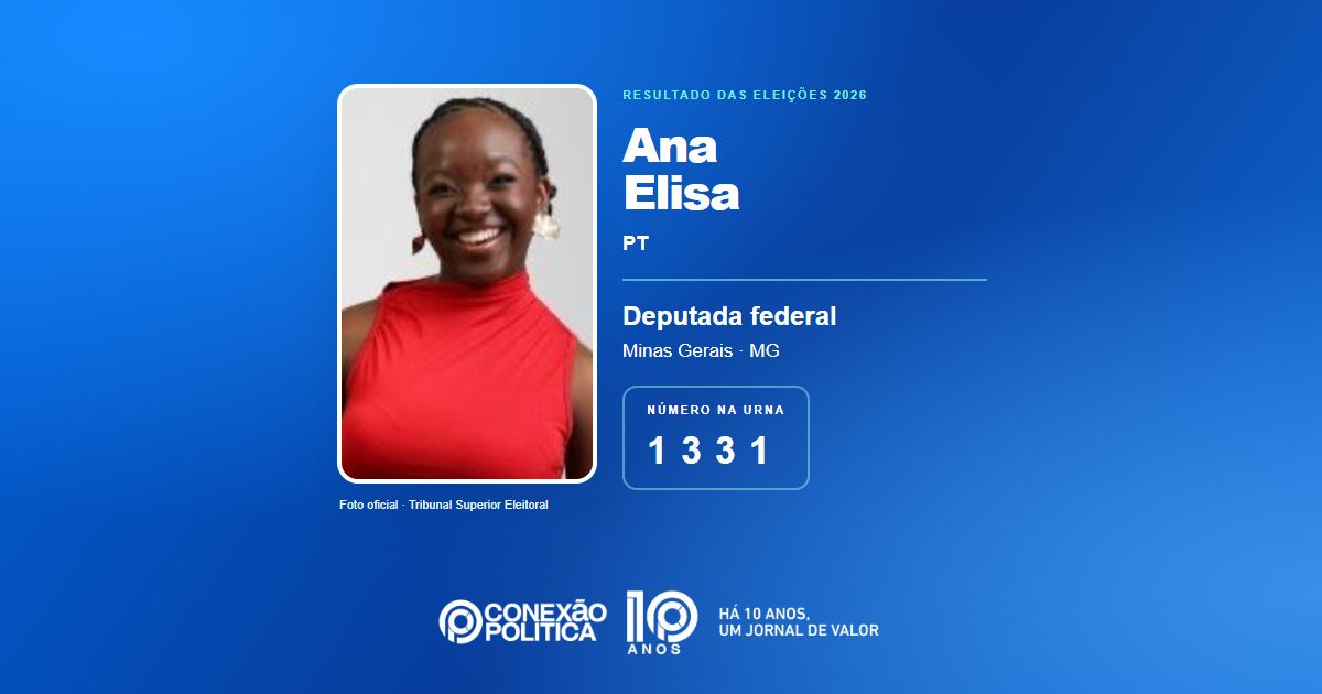 Foto oficial de Deputado Federal — Eleições 2026: Ana Elisa, do PT, é eleita deputada federal em MG com 524.219 votos