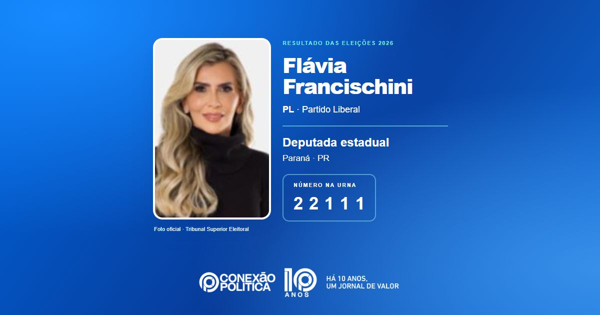 Foto oficial de Deputado Estadual — Eleições 2026: Flávia Francischini, do PL, é eleita deputada estadual no PR com 63.831 votos
