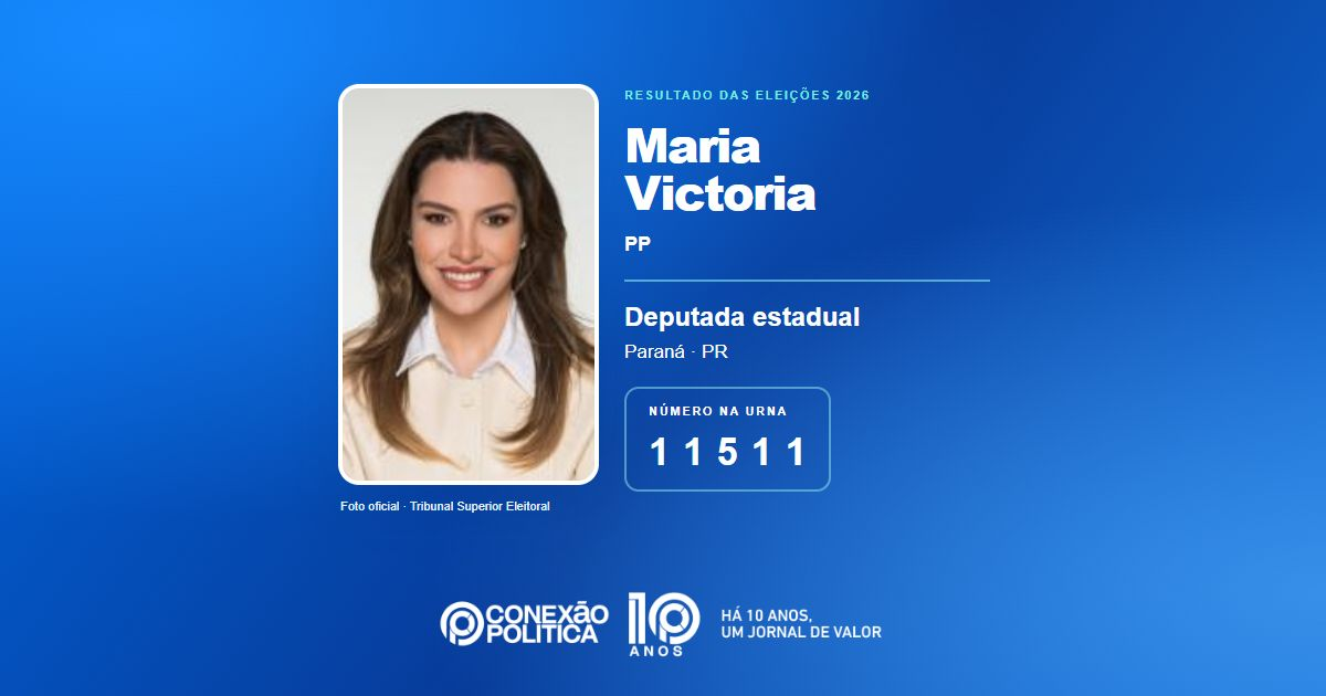 Foto oficial de Deputado Estadual — Eleições 2026: Maria Victoria, do PP, é eleita deputada estadual no PR com 73.993 votos