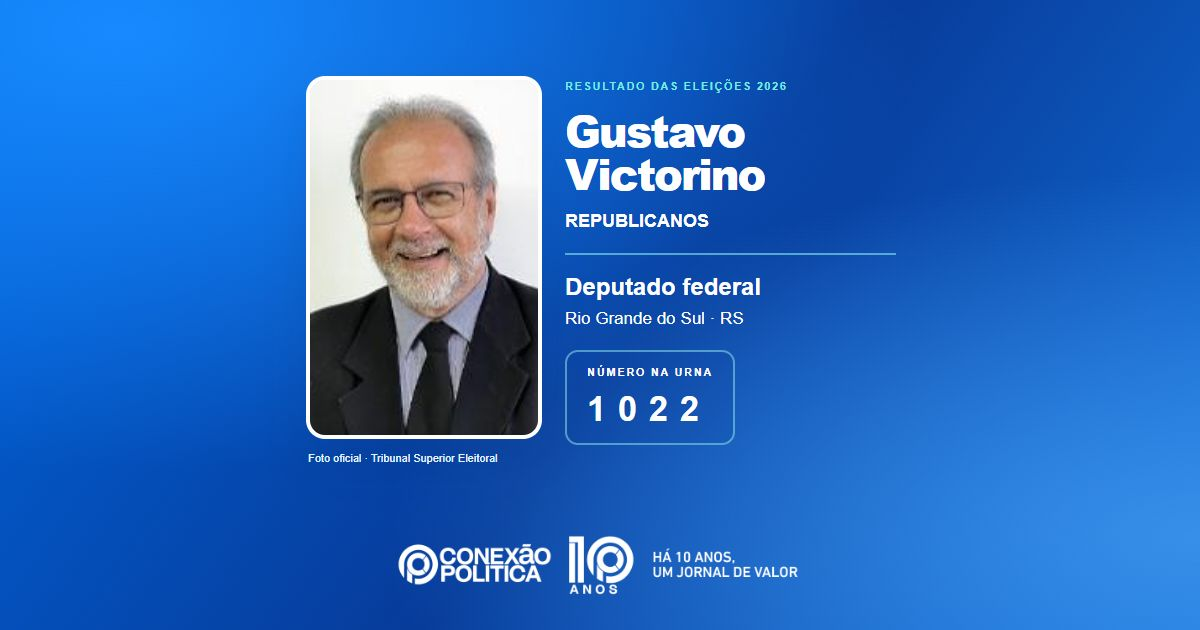 Foto oficial de Deputado Federal — Eleições 2026: Gustavo Victorino, do REPUBLICANOS, é eleito deputado federal no RS com 94.428 votos