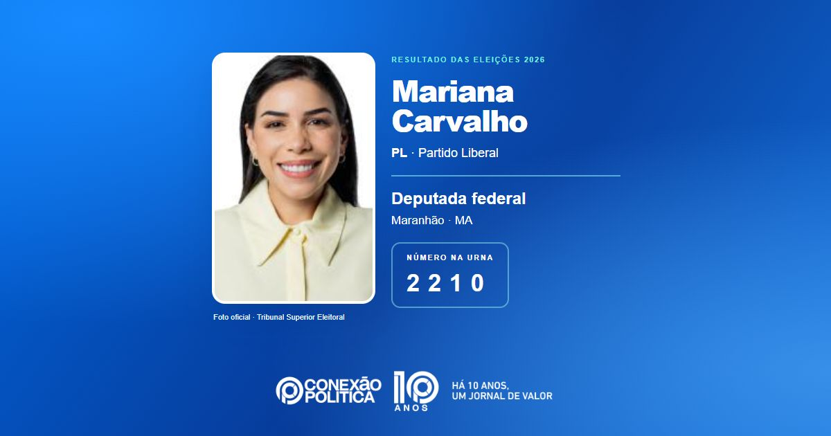 Foto oficial de Deputado Federal — Eleições 2026: Mariana Carvalho, do PL, é eleita deputada federal no MA com 113.228 votos
