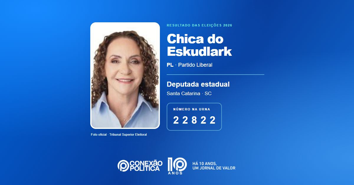 Foto oficial de Deputado Estadual — Eleições 2026: Chica do Eskudlark, do PL, é eleita deputada estadual em SC com 39.929 votos