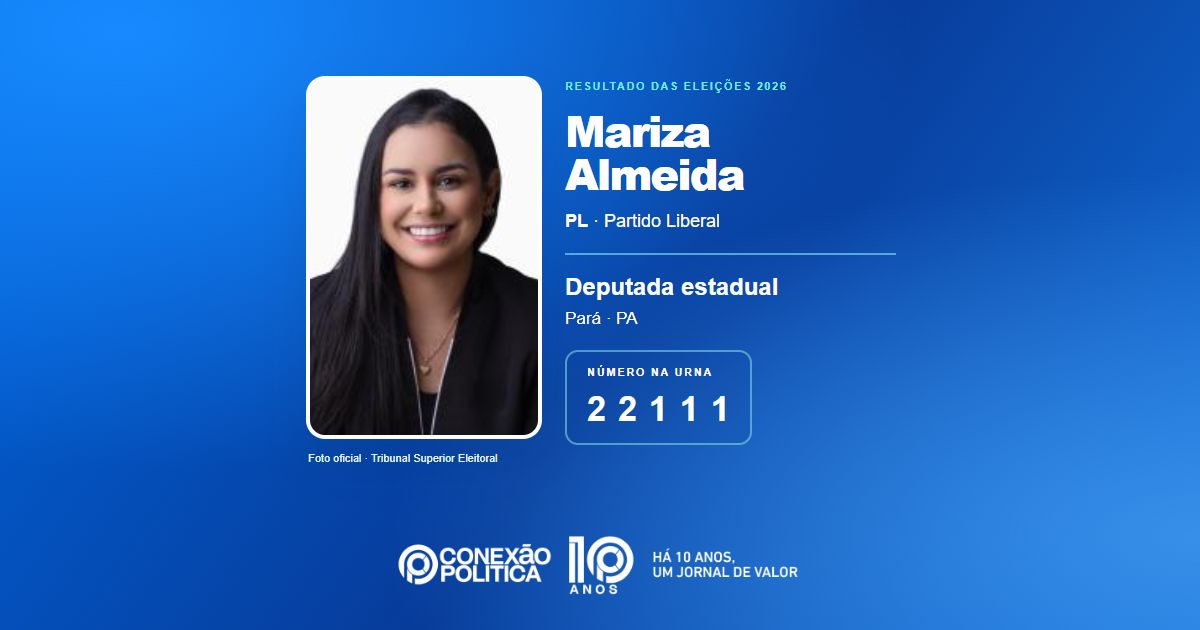Foto oficial de Deputado Estadual — Eleições 2026: Mariza Almeida, do PL, é eleita deputada estadual no PA com 84.354 votos