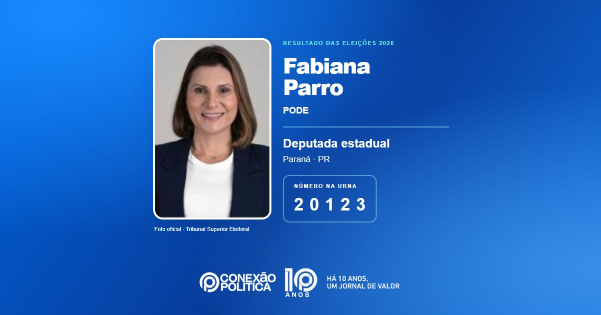 Foto oficial de Deputado Estadual — Eleições 2026: Fabiana Parro, do PODE, é eleita deputada estadual no PR com 42.192 votos