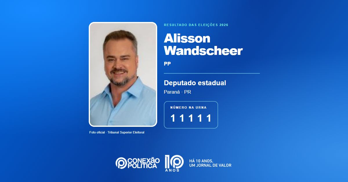 Foto oficial de Deputado Estadual — Eleições 2026: Alisson Wandscheer, do PP, é eleito deputado estadual no PR com 58.528 votos