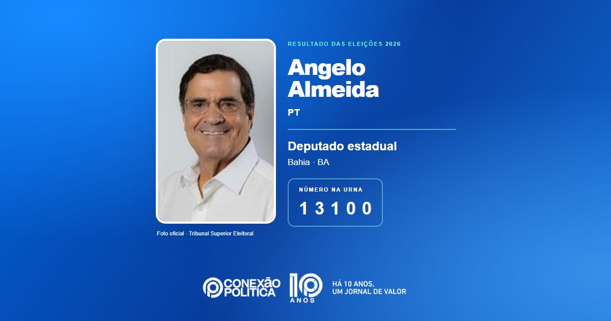 Foto oficial de Deputado Estadual — Eleições 2026: Angelo Almeida, do PT, é eleito deputado estadual na BA com 87.532 votos