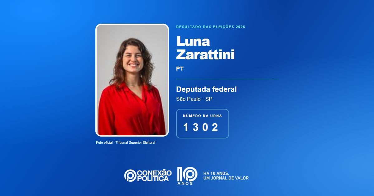 Foto oficial de Deputado Federal — Eleições 2026: Luna Zarattini, do PT, é eleita deputada federal em SP com 233.733 votos