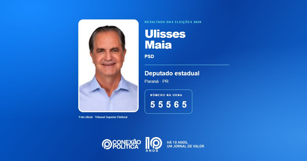 Foto oficial de Deputado Estadual — Eleições 2026: Ulisses Maia, do PSD, é eleito deputado estadual no PR com 56.388 votos
