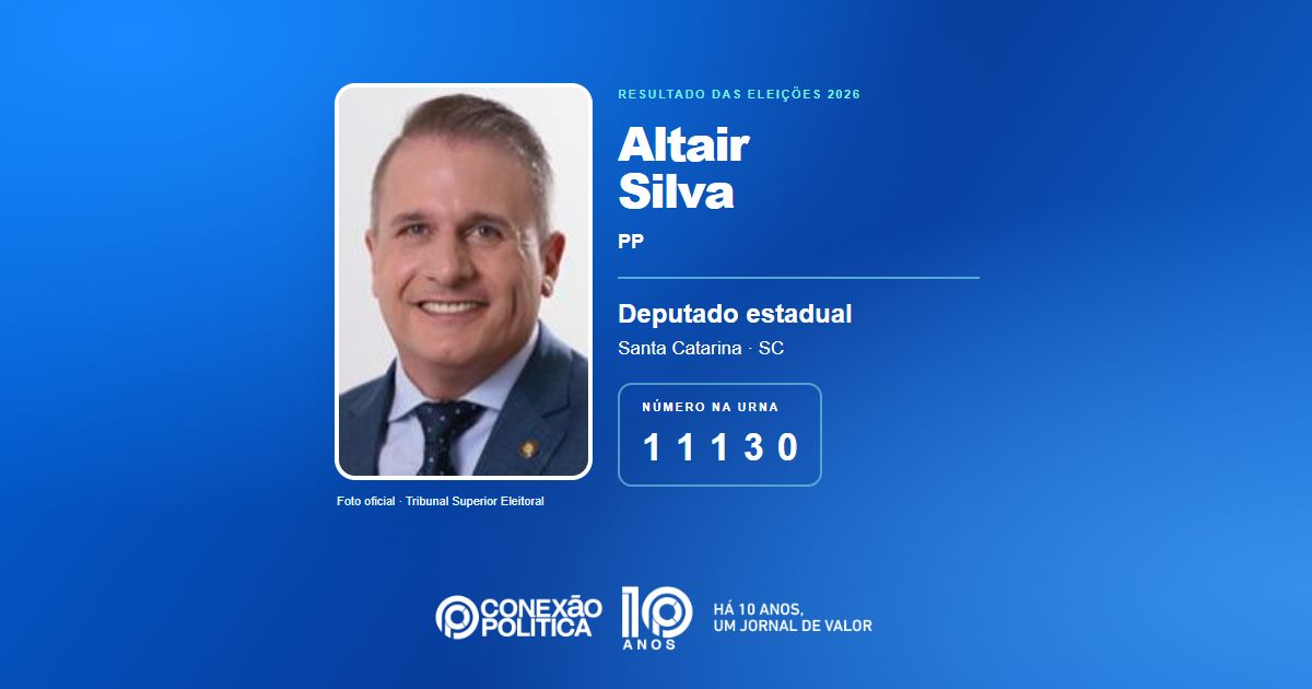 Foto oficial de Deputado Estadual — Eleições 2026: Altair Silva, do PP, é eleito deputado estadual em SC com 46.919 votos