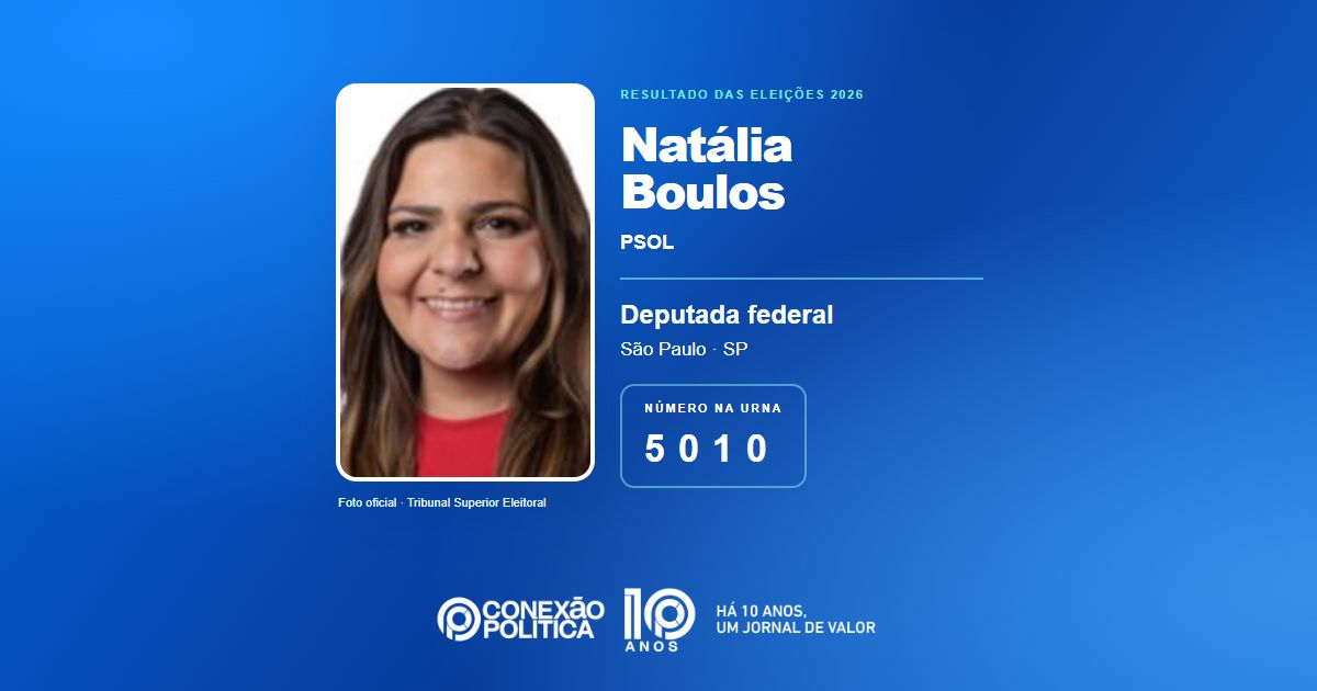 Foto oficial de Deputado Federal — Eleições 2026: Natália Boulos, do PSOL, é eleita deputada federal em SP com 114.552 votos