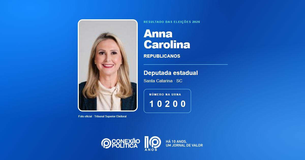 Foto oficial de Deputado Estadual — Eleições 2026: Anna Carolina, do REPUBLICANOS, é eleita deputada estadual em SC com 25.647 votos