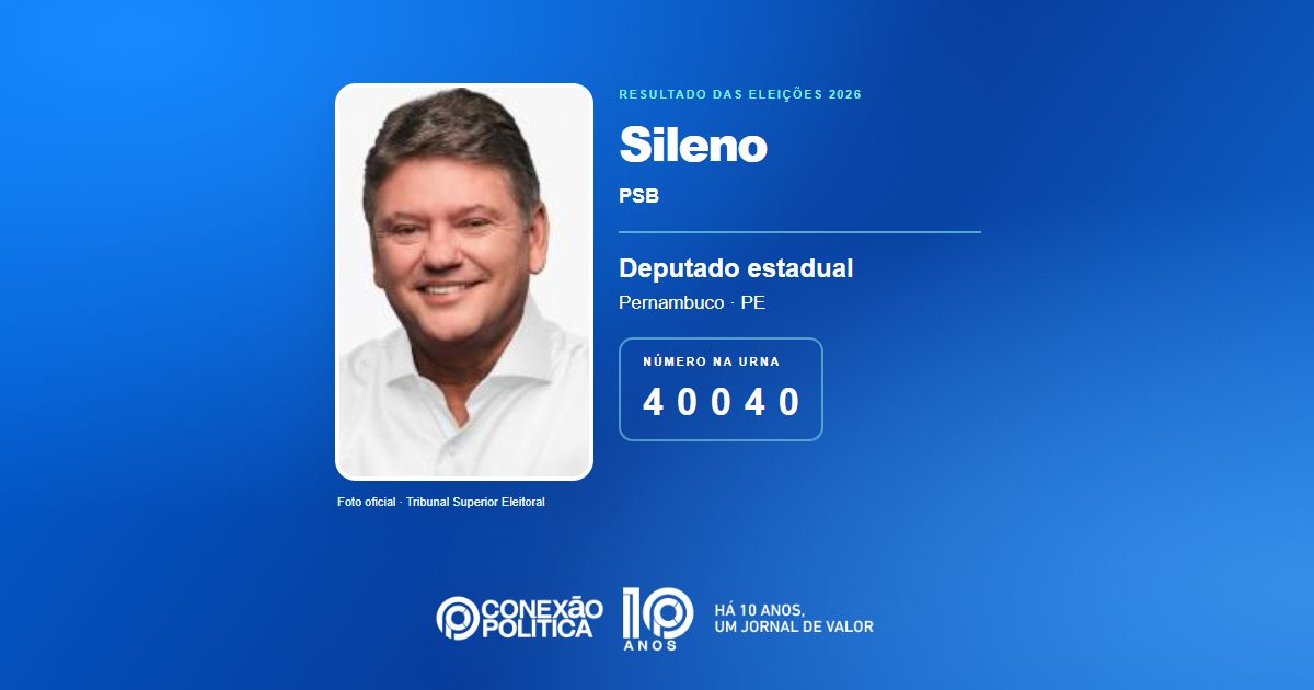 Foto oficial de Deputado Estadual — Eleições 2026: Sileno, do PSB, é eleito deputado estadual em PE com 60.546 votos