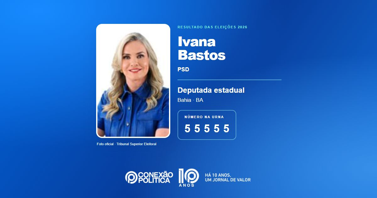 Foto oficial de Deputado Estadual — Eleições 2026: Ivana Bastos, do PSD, é eleita deputada estadual na BA com 203.202 votos