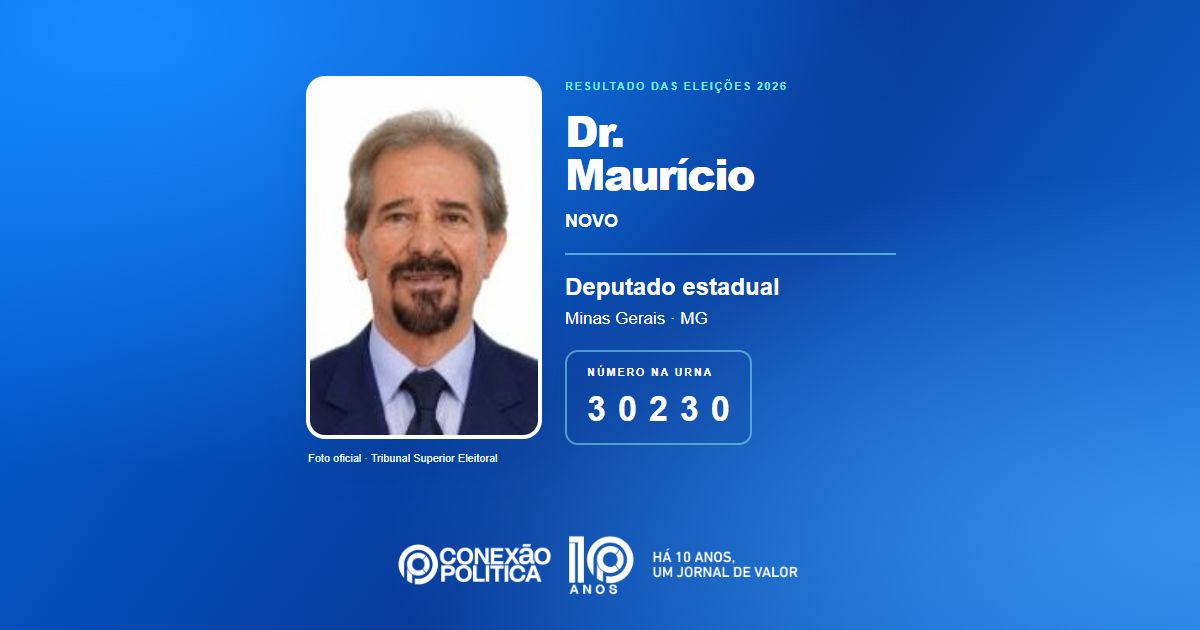 Foto oficial de Deputado Estadual — Eleições 2026: Dr. Maurício, do NOVO, é eleito deputado estadual em MG com 64.692 votos