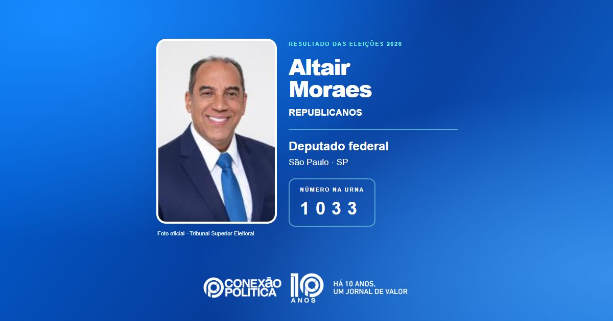 Foto oficial de Deputado Federal — Eleições 2026: Altair Moraes, do REPUBLICANOS, é eleito deputado federal em SP com 94.770 votos
