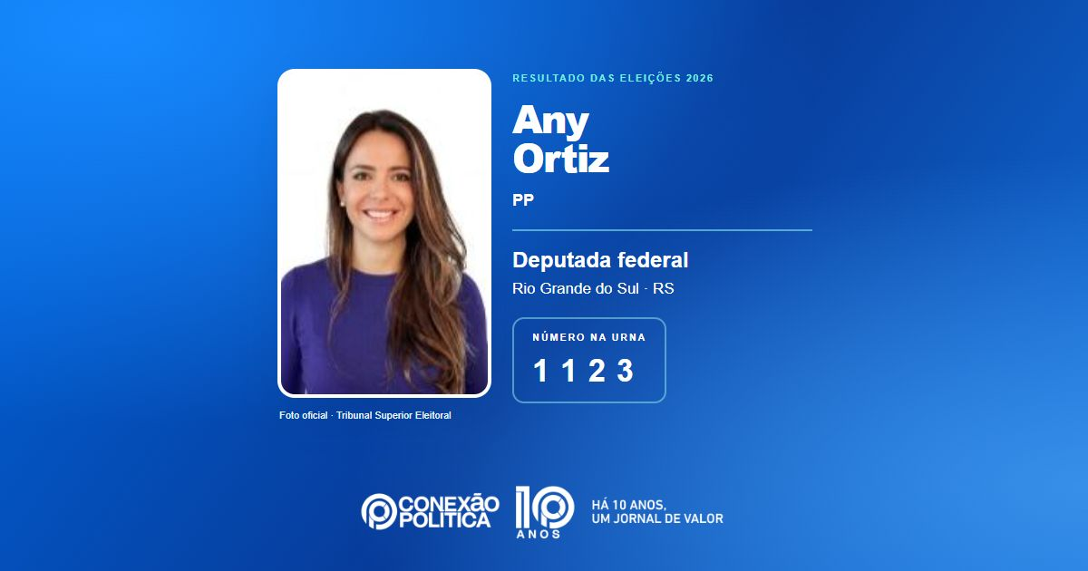 Foto oficial de Deputado Federal — Eleições 2026: Any Ortiz, do PP, é eleita deputada federal no RS com 151.433 votos