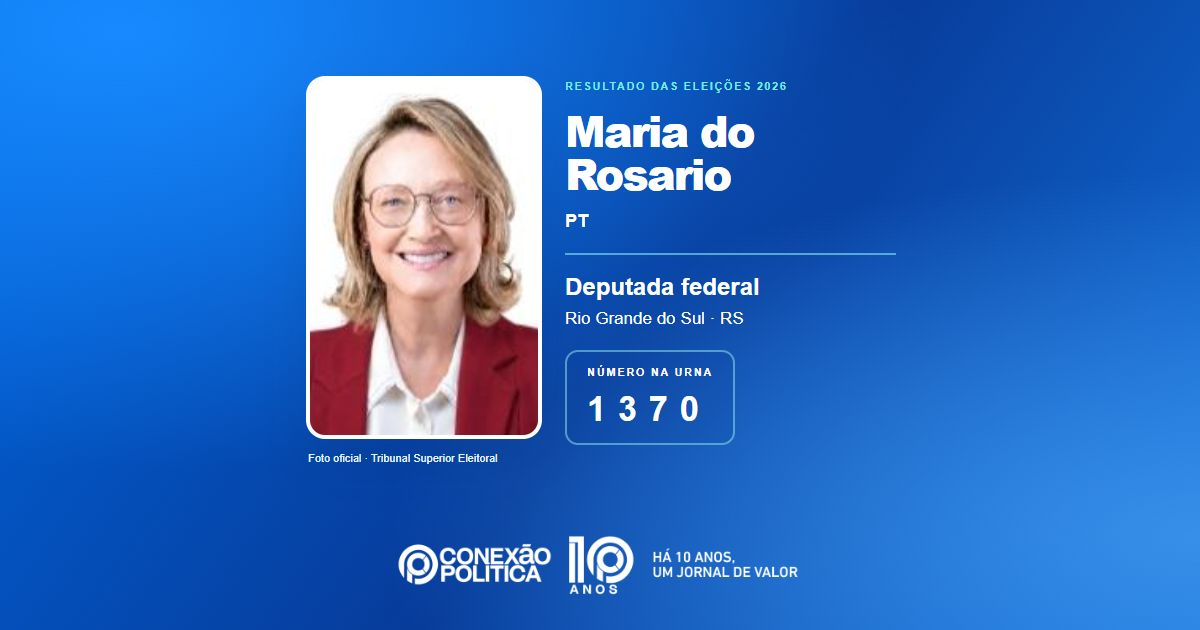 Foto oficial de Deputado Federal — Eleições 2026: Maria do Rosario, do PT, é eleita deputada federal no RS com 173.788 votos