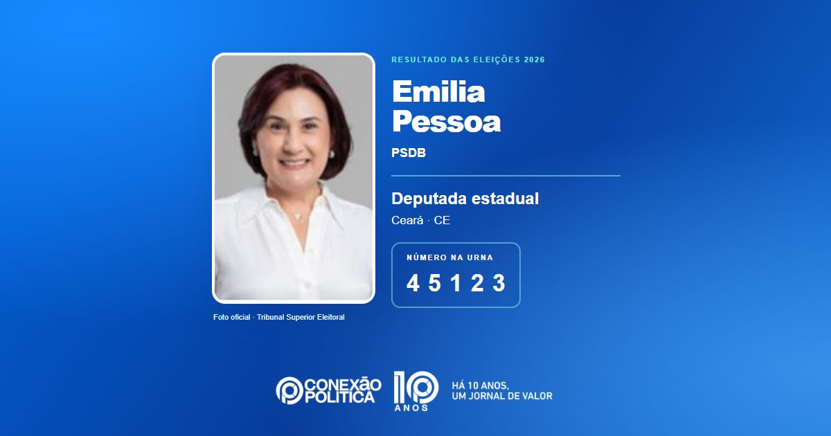 Foto oficial de Deputado Estadual — Eleições 2026: Emilia Pessoa, do PSDB, é eleita deputada estadual no CE com 35.902 votos