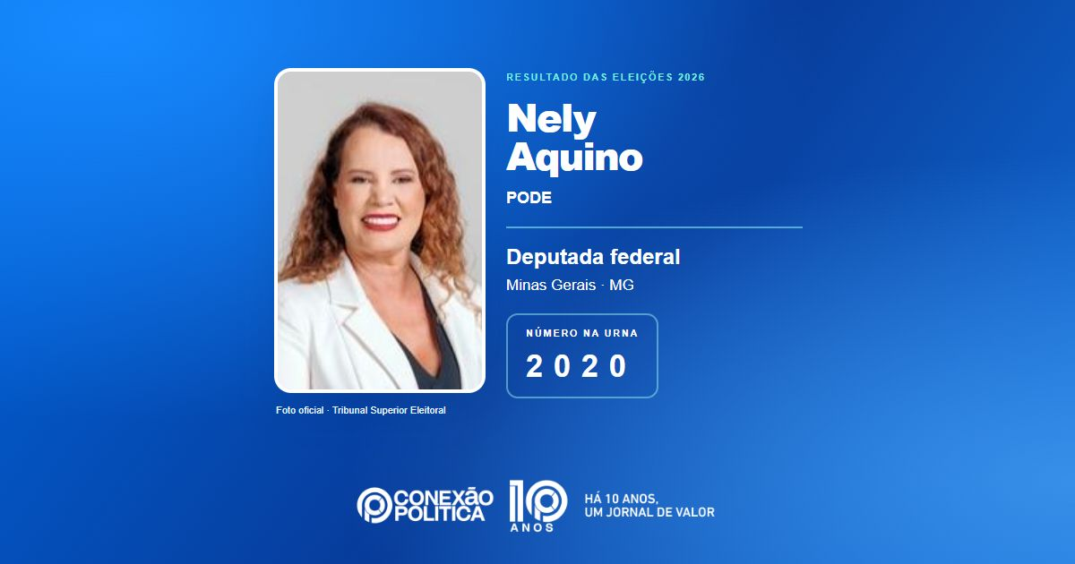 Foto oficial de Deputado Federal — Eleições 2026: Nely Aquino, do PODE, é eleita deputada federal em MG com 70.921 votos