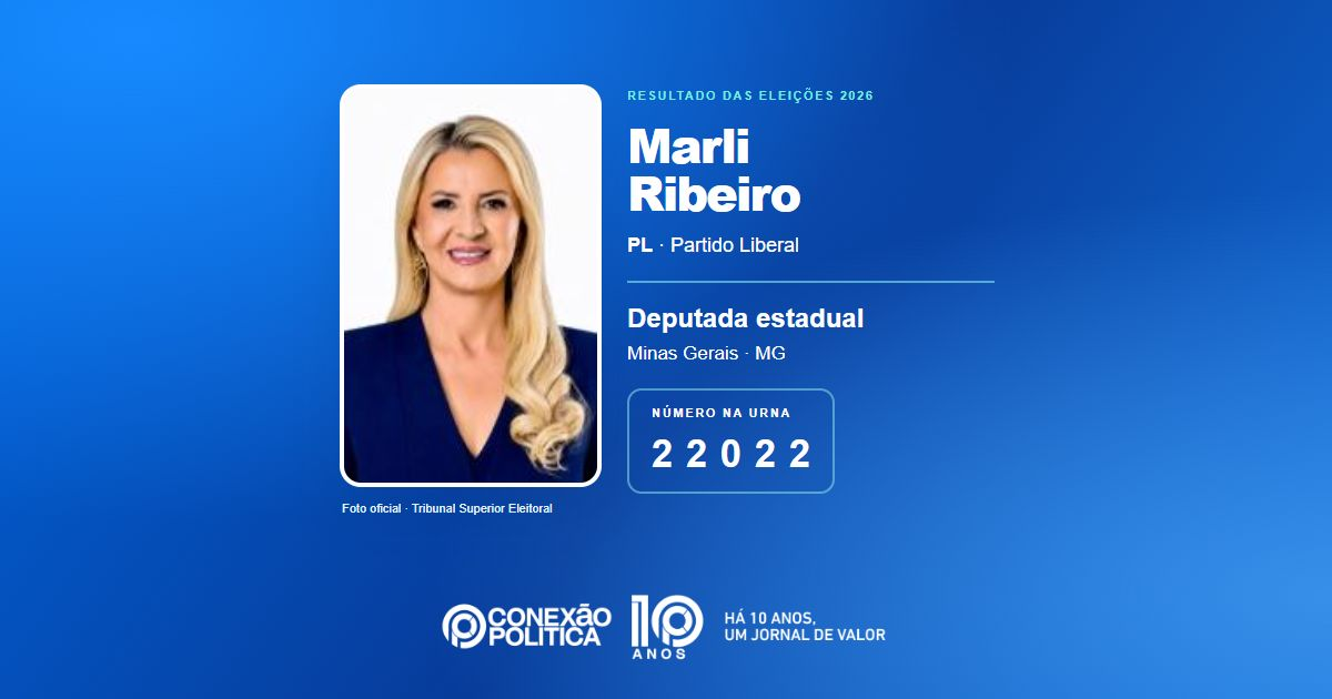 Foto oficial de Deputado Estadual — Eleições 2026: Marli Ribeiro, do PL, é eleita deputada estadual em MG com 53.729 votos